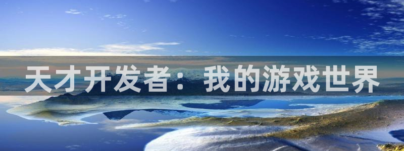 沐鸣娱乐2平台：天才开发者：我的游戏世界