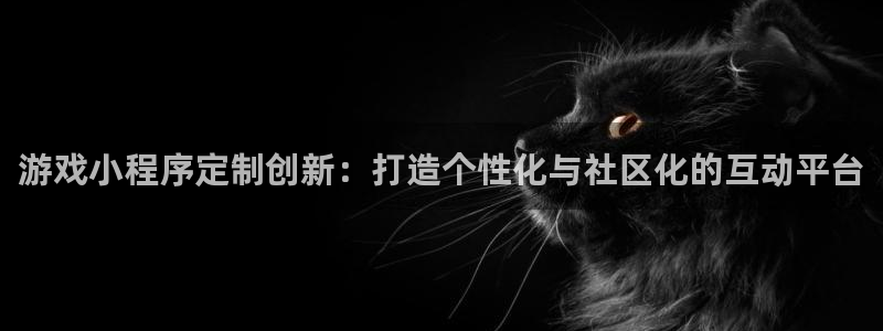 沐鸣2测速登陆：游戏小程序定制创新：打造个性化与社区化的互动平台